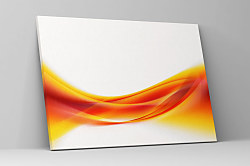 Oanžový obraz Vlna zs1123